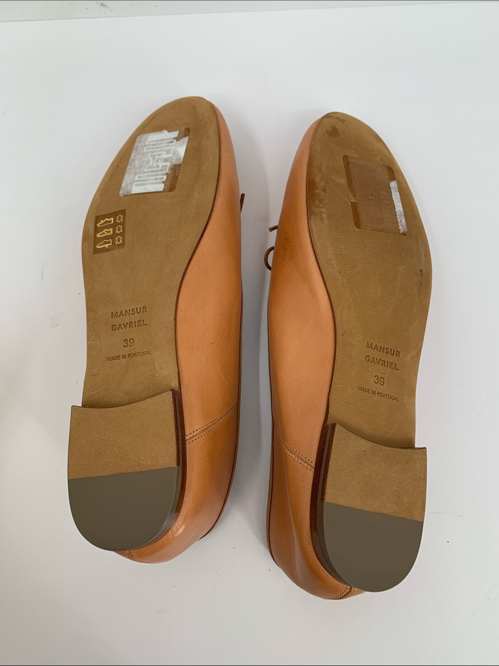 Mansur Gavriel Dream ballet flat shoe leather slip-on bow preppy brown new 39 9 - Picture 7 of 8